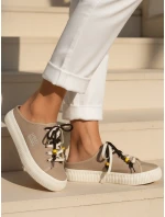 Sneakersy damskie na z  beżowe model 22022511 - FashionStreet