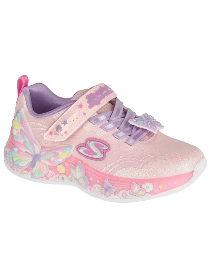 Skechers S-Lights: Butterfly Bliss 303065L-LPMT Růžové 31 Skechers S-Lights: Butterfly Bliss 303065L-LPMT Růžové 31