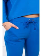 Souprava s oversize halenkou chrpově modré barvy