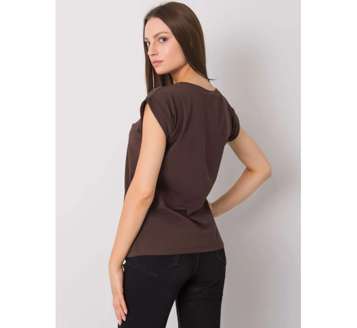 Tričko RV TS 4833.24P tmavě hnědé Tričko RV TS 4833.24P tmavě hnědé