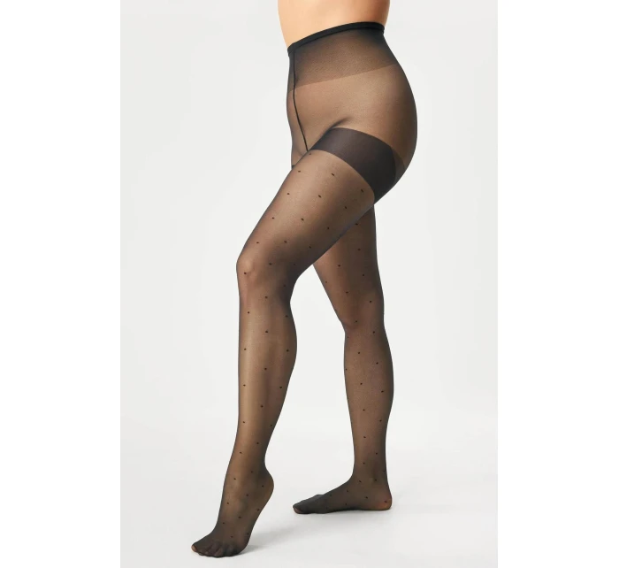 Dámské punčochové kalhoty Xenia Puntina Plus Size Code 169 Černá vzor - Gabriella Dámské punčochové kalhoty Xenia Puntina Plus Size Code 169 Černá vzor - Gabriella
