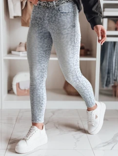 Dámské úzké džínové kalhoty s páskem FELINA modrá FashionStreet UY2474