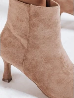 Dámské semišové béžové boty FashionStreet ZY1166