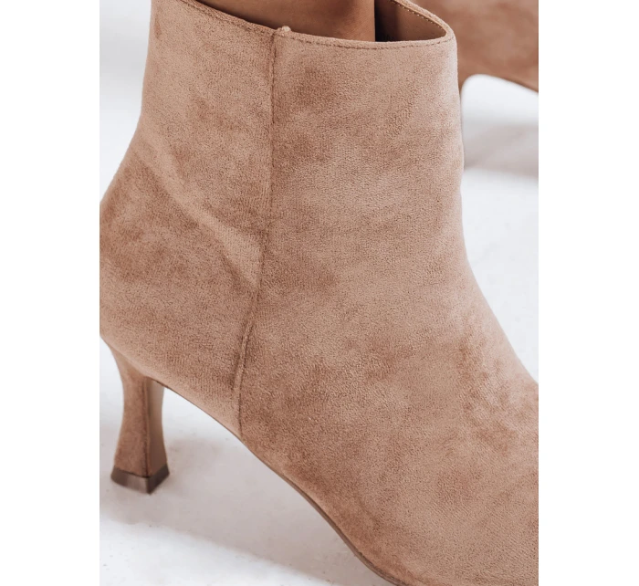 Dámské semišové béžové boty FashionStreet ZY1166