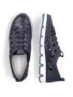 Rieker W RKR652 námořnicky modrá kožená polobotka s prolamovanou podrážkou Rieker W RKR652 námořnicky modrá kožená polobotka s prolamovanou podrážkou