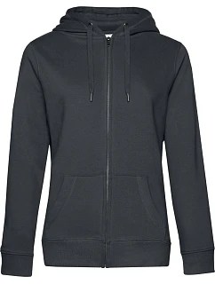 B&C QUEEN Zipped Hood_° Dámská mikina s kapucí 01.W03Q asphalt