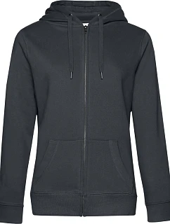 B&C QUEEN Zipped Dámská mikina s kapucí asphalt model 22536238
