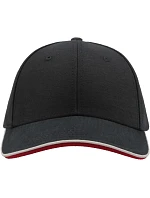 Atlantis Headwear Pilot Piping Sandwich 6 panelová broušená sandwich kšiltovka 33.0502 navy/white Atlantis Headwear Pilot Piping Sandwich 6 panelová broušená sandwich kšiltovka 33.0502 navy/white