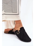 Dámské Pantofle a Na Platformě S Přezkou Černé model 21689838 - Boto