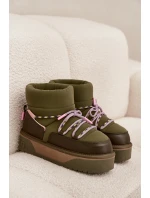 Sněhule na platformě D.Franklin DFSH371015 Khaki