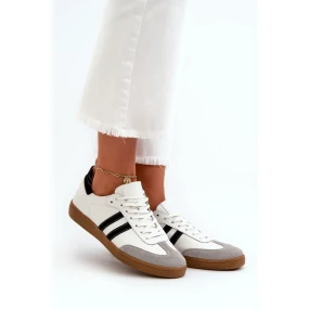 Dámské kožené nízké tenisky Zazoo bílé Dámské kožené nízké tenisky Zazoo bílé