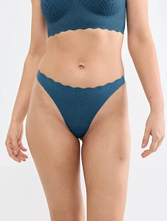 Dámská tanga ZERO Feel Bliss String - Smoky Blue - modré 1692 - SLOGGI