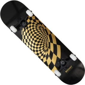 Rocket Vortex Foil Gold 8" skateboard RKT-COM-1553 Rocket Vortex Foil Gold 8" skateboard RKT-COM-1553