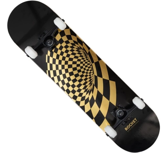 Rocket Vortex Foil Gold 8" skateboard RKT-COM-1553