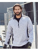 Daiber JN 864 Pánská pracovní fleece bunda 1/2 zip - Strong 02.0864 black/black Daiber JN 864 Pánská pracovní fleece bunda 1/2 zip - Strong 02.0864 black/black