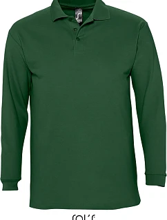 SOL'S Winter II Piqué polo s dlouhým rukávem 25.1353 golf green