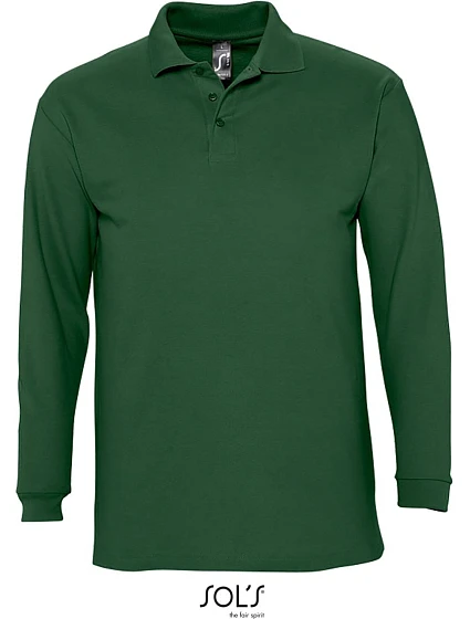 SOL'S Winter II Piqué polo s dlouhým rukávem 25.1353 golf green SOL'S Winter II Piqué polo s dlouhým rukávem 25.1353 golf green