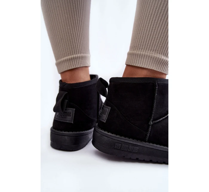 Dámské teplé sněhule Big Star model 21599856 Černe - Big Star Shoes Dámské teplé sněhule Big Star model 21599856 Černe - Big Star Shoes