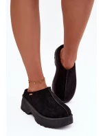 Dámské nízké sněhule na platformě černé model 21772420 - Boto