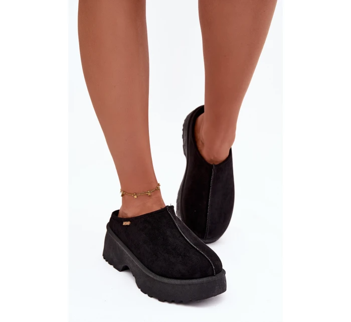 Dámské nízké sněhule na platformě černé model 21772420 - Boto