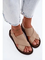 Kožené dámské sandály model 22122918 - Zazoo