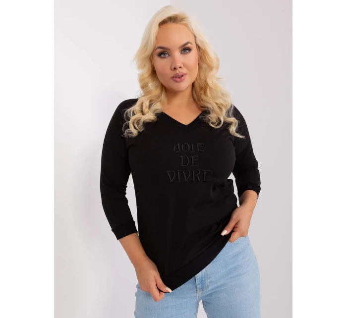 Bluzka RV BZ model 18965377 czarny - FPrice Bluzka RV BZ model 18965377 czarny - FPrice