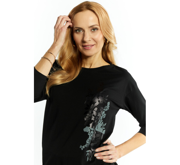 Monnari Halenky Dámské žebrované tričko Black