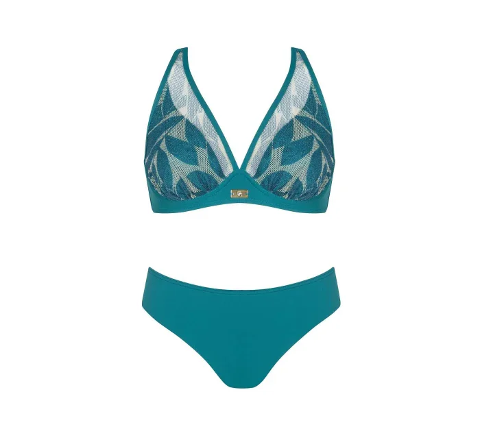 Dámské dvoudílné plavky Mystic 1 S115MS1 tm. zelené - Self Dámské dvoudílné plavky Mystic 1 S115MS1 tm. zelené - Self
