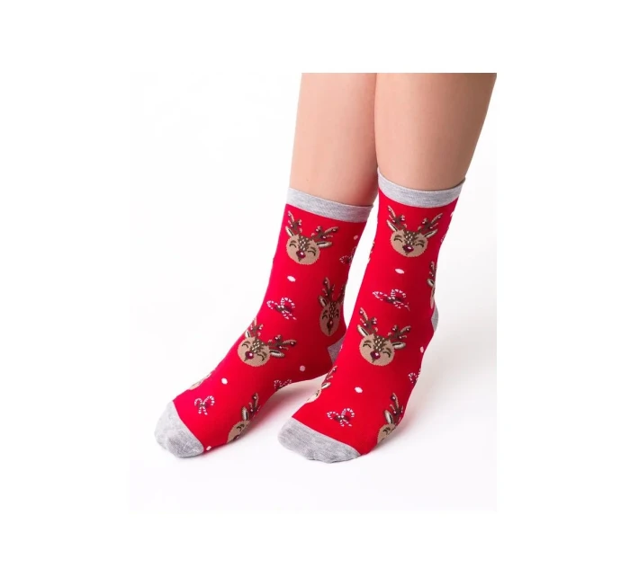 Ponožky Steven art.136 Świąteczne damskie 35-40