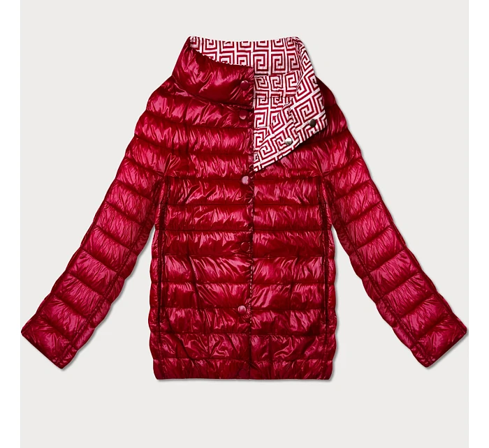 Lekko ocieplana dwustronna kurtka do bioder Goodlookin czerwona (P21-7213/7212-16)