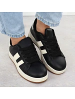 Dámské sportovní polobotky černé NEWS 8233