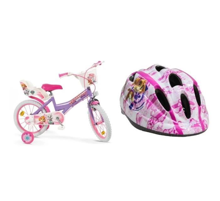 Dětské kolo 16" Psi Patrol Purple 1680 Girl + Dětská helma Psi Patrol pink TOIMSA 10896 Dětské kolo 16" Psi Patrol Purple 1680 Girl + Dětská helma Psi Patrol pink TOIMSA 10896