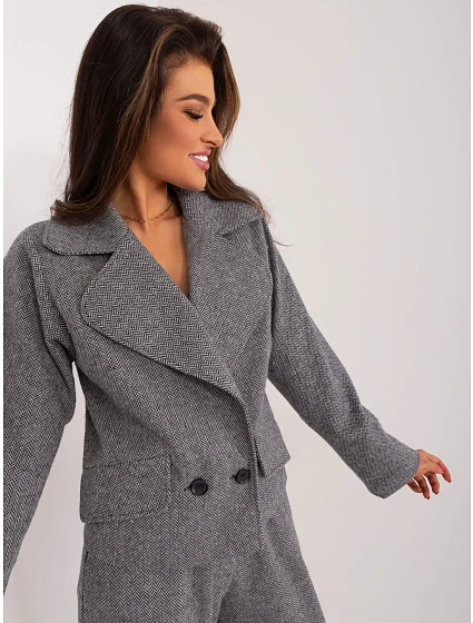 Marynarka LK MA  szaro czarny model 22067006 - FPrice