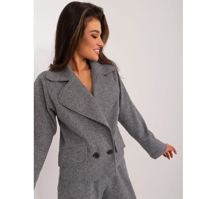 LK MA bunda 509562 1.03 šedá černá LK MA bunda 509562 1.03 šedá černá