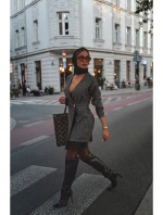 Zavinovací šaty z černé model 21295894 - Moe Zavinovací šaty z černé model 21295894 - Moe