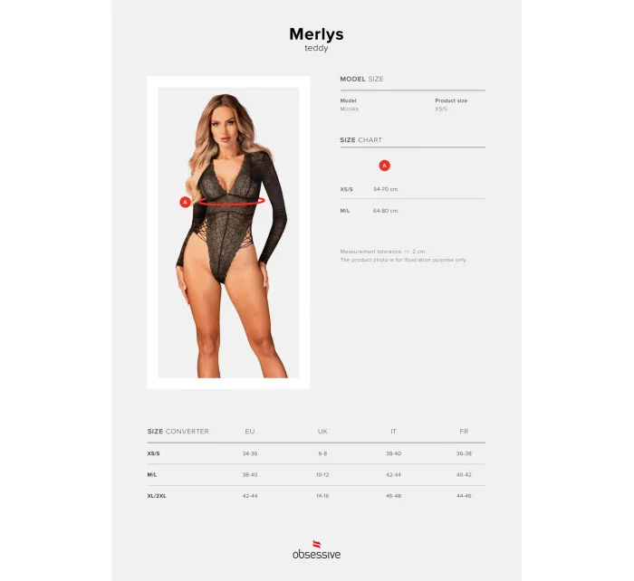 Neobyčejné body Merlys teddy - Obsessive