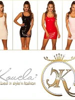 Sexy minišaty 20084 latexového vzhledu - KouCla