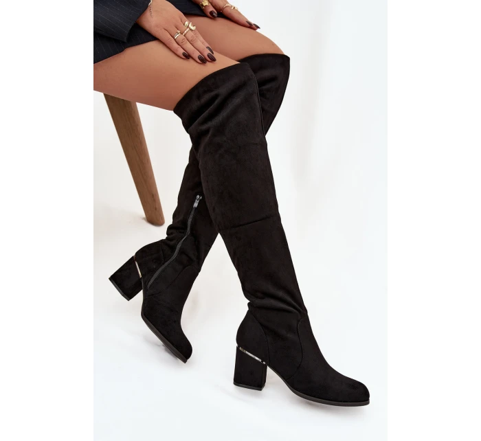 Dámské vysoké boty JH23-50 černé - Zaretta Dámské vysoké boty JH23-50 černé - Zaretta