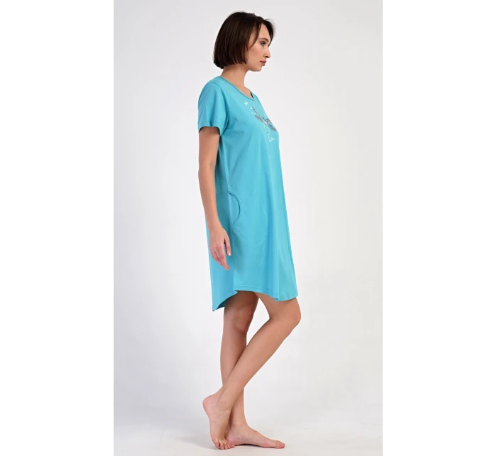 Dámské domácí šaty s krátkým rukávem model 21202723 - Vienetta
