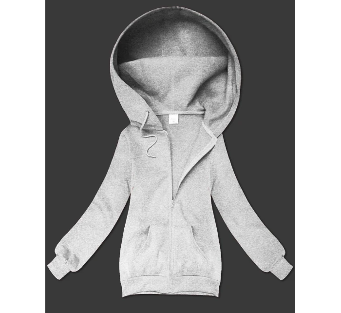 Šedá dámská rozepínací mikina s kapucí S'West (B-12#)