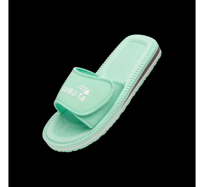 Klapky na suchý zip Kubota klasické pastelově zelené K25SS-100-001-17-1