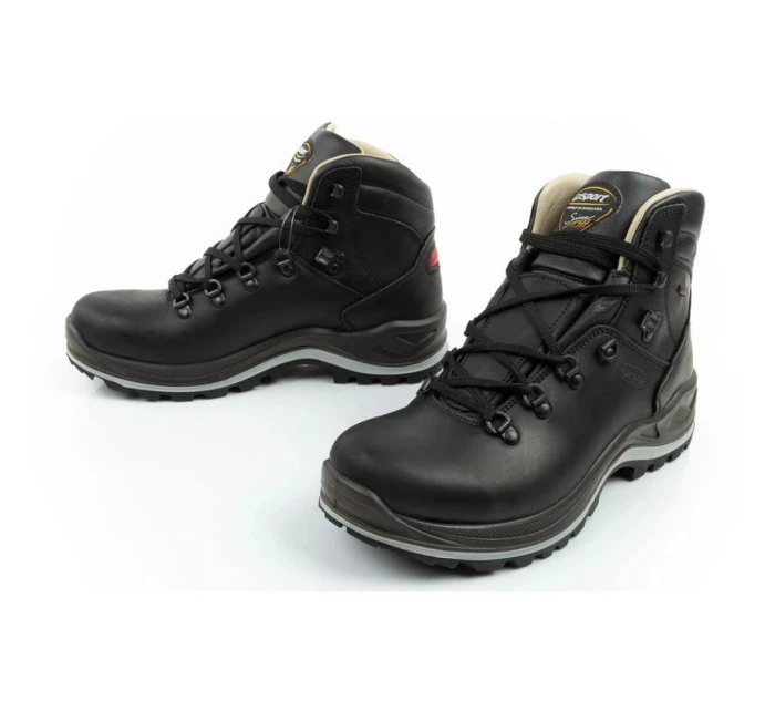 Grisport pánská treková obuv Nero dakar kůže SPO-TEX, WIN THERM