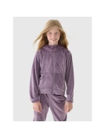 Dívčí velurová mikina s kapucí Junior model 21907491 - 4F