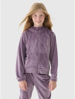 Dívčí velurová mikina s kapucí Junior model 21907491 - 4F