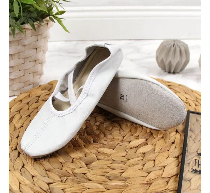 Dívčí kožené baleríny bílé model 17296826 - Nazo Dívčí kožené baleríny bílé model 17296826 - Nazo