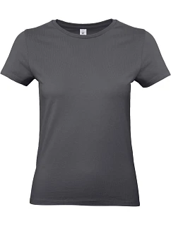 B&C #E190 /women Dámské tričko z těžké bavlny 01.004T dark grey