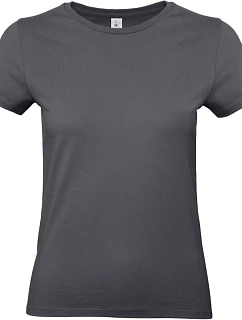B&C #E190 /women Dámské tričko z těžké bavlny 01.004T dark grey