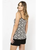 Italian Fashion Abisynia w.r. crêpe barva:print/black