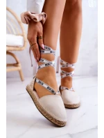 Dámské vázané espadrilky Big Star model 21577575 Béžová - Big Star Shoes Dámské vázané espadrilky Big Star model 21577575 Béžová - Big Star Shoes