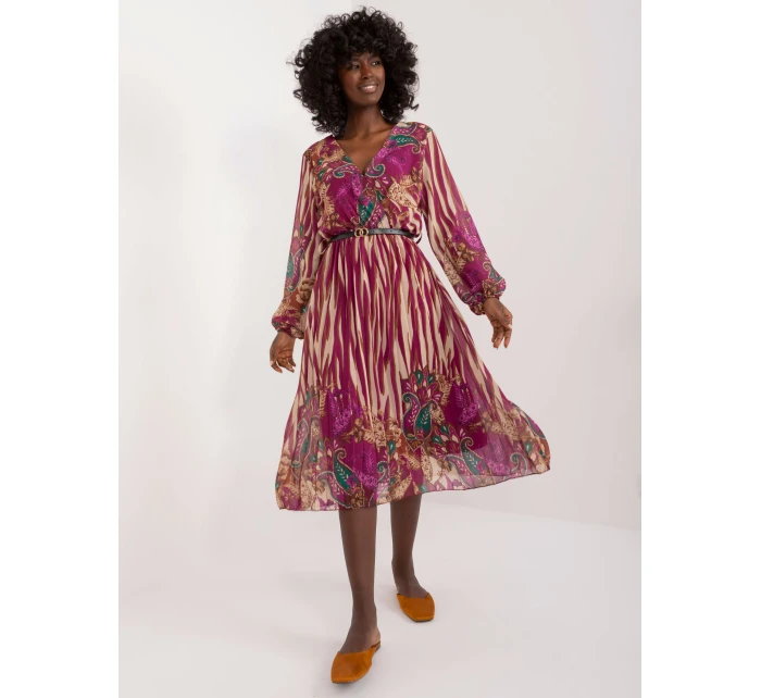 Sukienka DHJ SK  fioletowy model 21271991 - FPrice